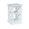 International Concepts Rectangle Hampton Accent Table with Shelves, 16 W, 16 L, 26 in H, Wood, White OT08-70A - alternate 4